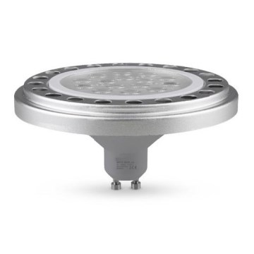 LED Žiarovka ECOLINE AR111 GU10/15W/230V 3000K 30° strieborná - Brilagi