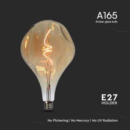 LED žiarovka FILAMENT A165 E27/4W/230V 1800K