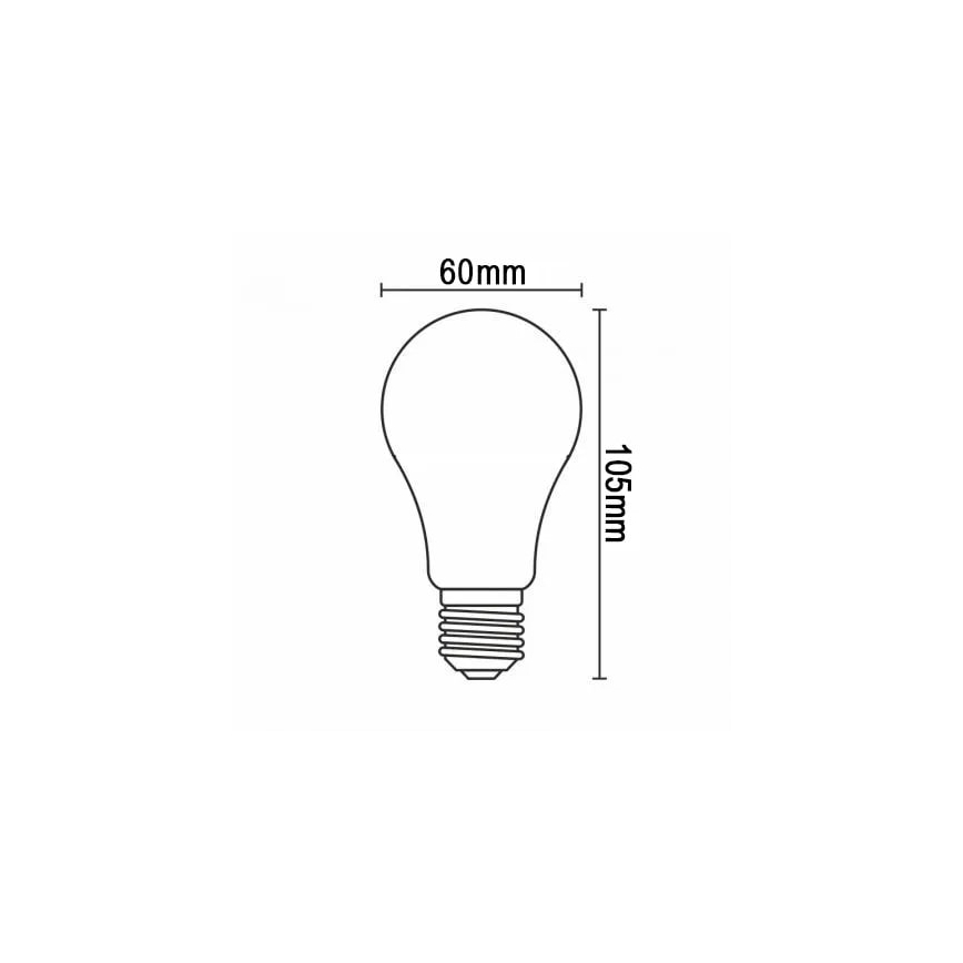 LED Žiarovka FILAMENT A60 E27/12W/230V 3000K