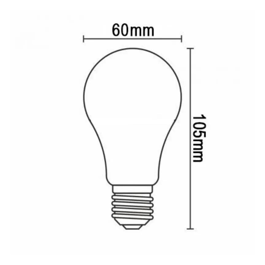 LED Žiarovka BIELY FILAMENT A60 E27/7,5W/230V 4000K
