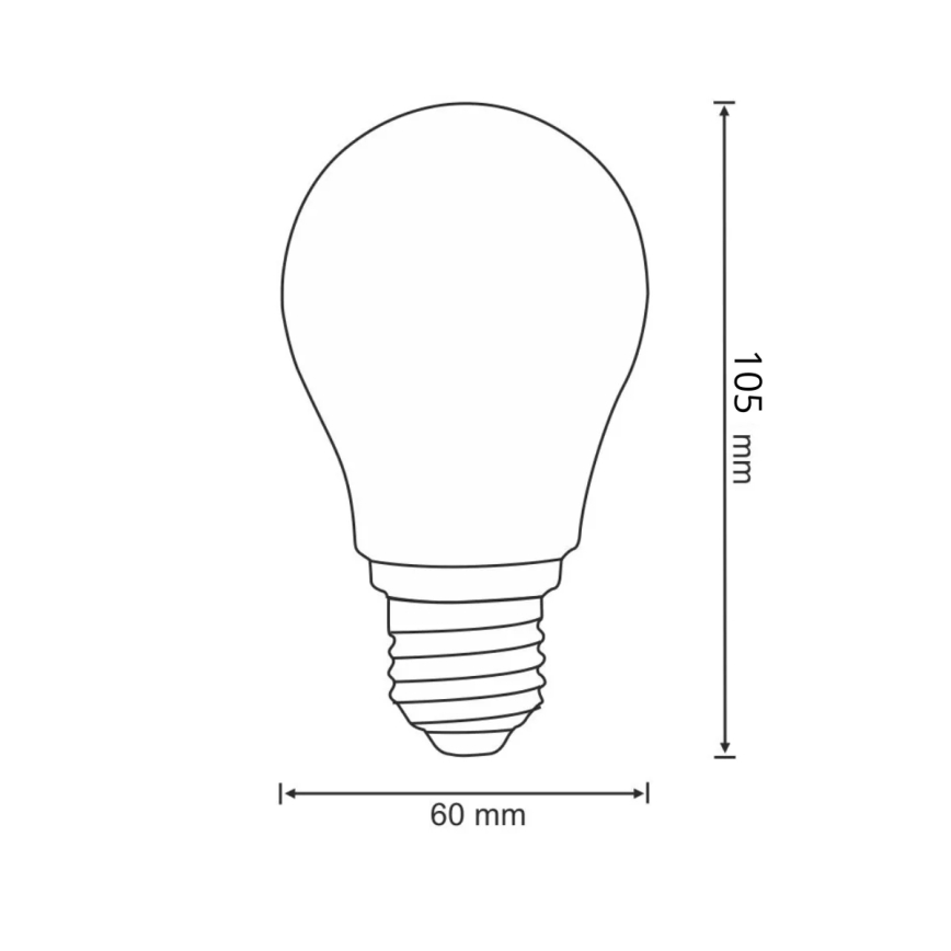 LED Žiarovka FILAMENT A60 E27/7W/230V 3000K