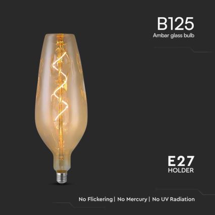 LED Žiarovka FILAMENT B125 E27/4W/230V 2700K