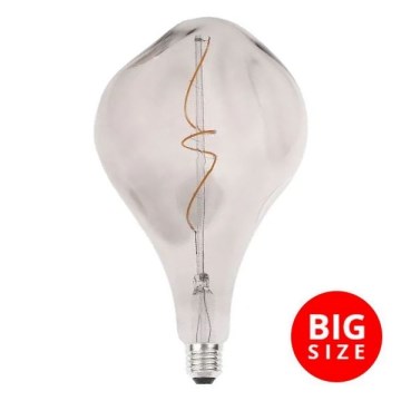LED Žiarovka FILAMENT BUMPED SMOKE ET160 E27/4W/230V 2000K