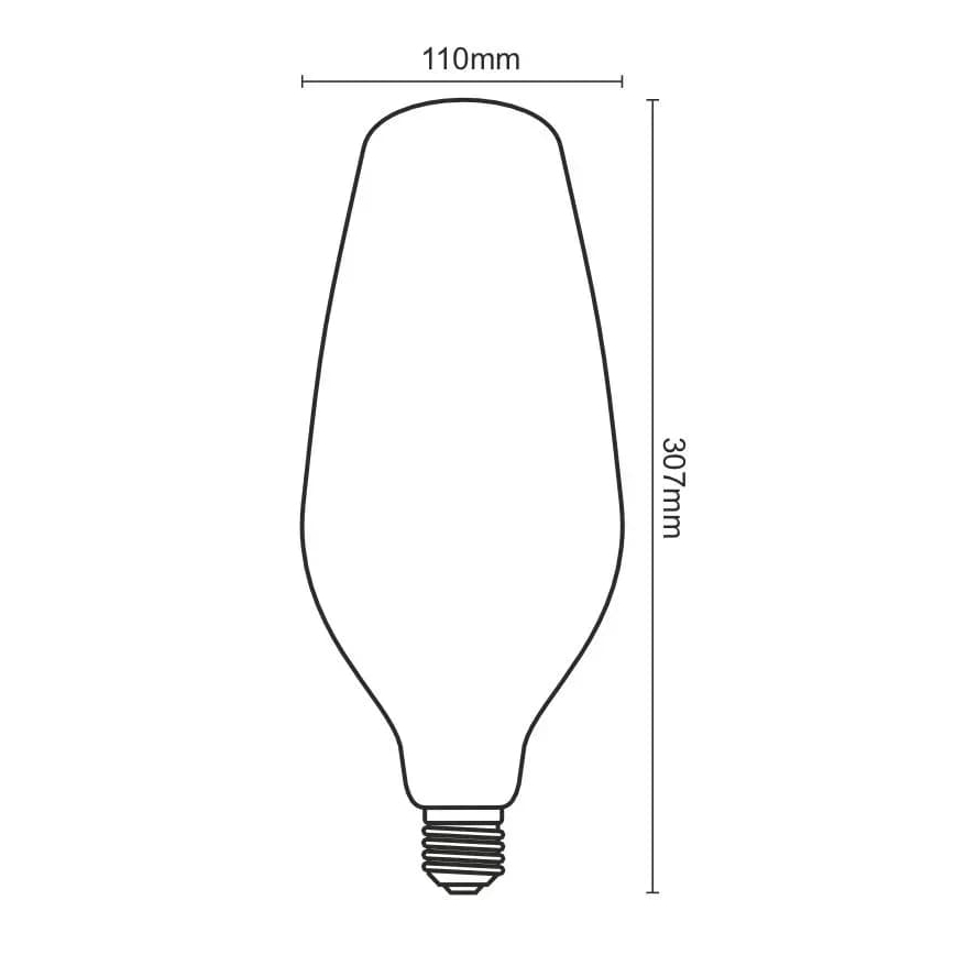 LED Žiarovka FILAMENT BUMPED VINTAGE BT110 E27/4W/230V 2000K