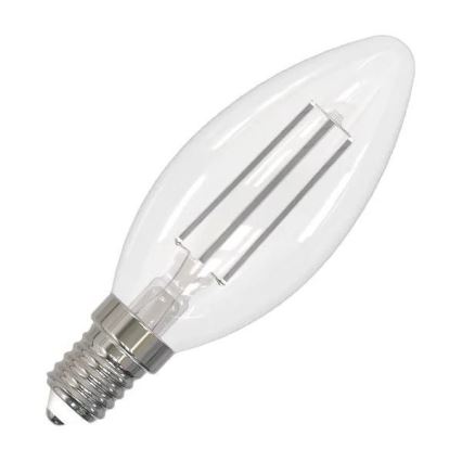 LED Žiarovka BIELY FILAMENT C35 E14/4,5W/230V 3000K