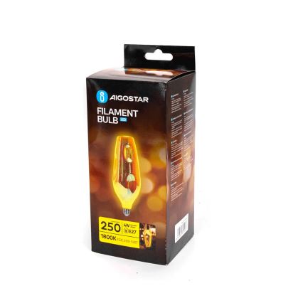 LED Žiarovka FILAMENT CR110 E27/4W/230V 1800K - Aigostar