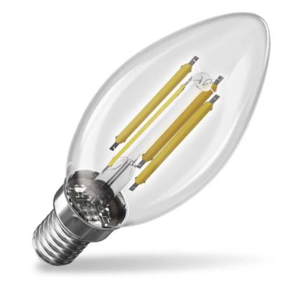 LED Žiarovka FILAMENT E14/3,8W/230V 2700K