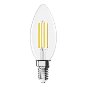 LED Žiarovka FILAMENT E14/3,8W/230V 4000K Energetická trieda A