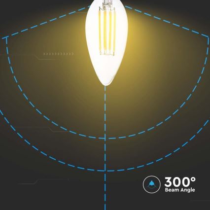 LED Žiarovka FILAMENT E14/4W/230V 4000K
