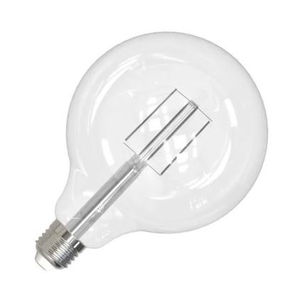 LED Žiarovka BIELY FILAMENT G125 E27/13W/230V 3000K