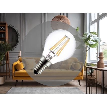 LED Žiarovka FILAMENT G45 E14/6W/230V 4000K