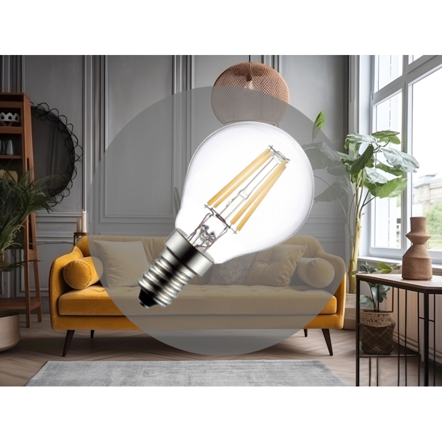 LED Žiarovka FILAMENT G45 E14/6W/230V 4000K
