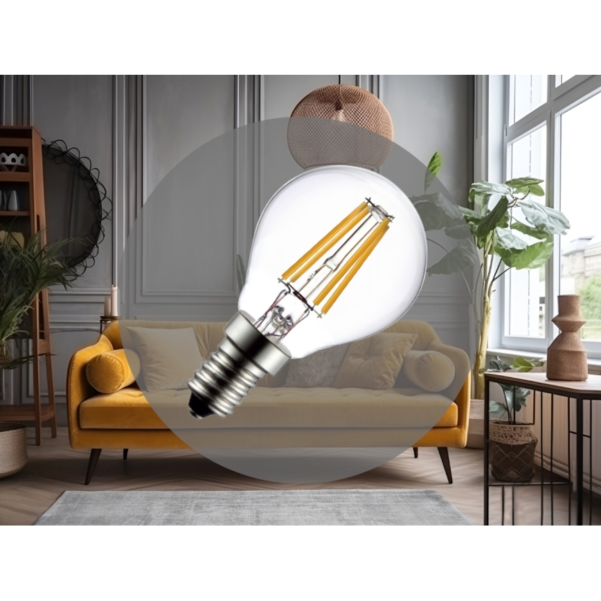 LED Žiarovka FILAMENT G45 E14/6W/230V 4000K
