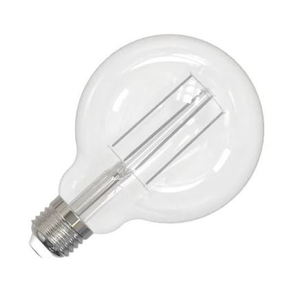 LED Žiarovka BIELY FILAMENT G95 E27/13W/230V 3000K