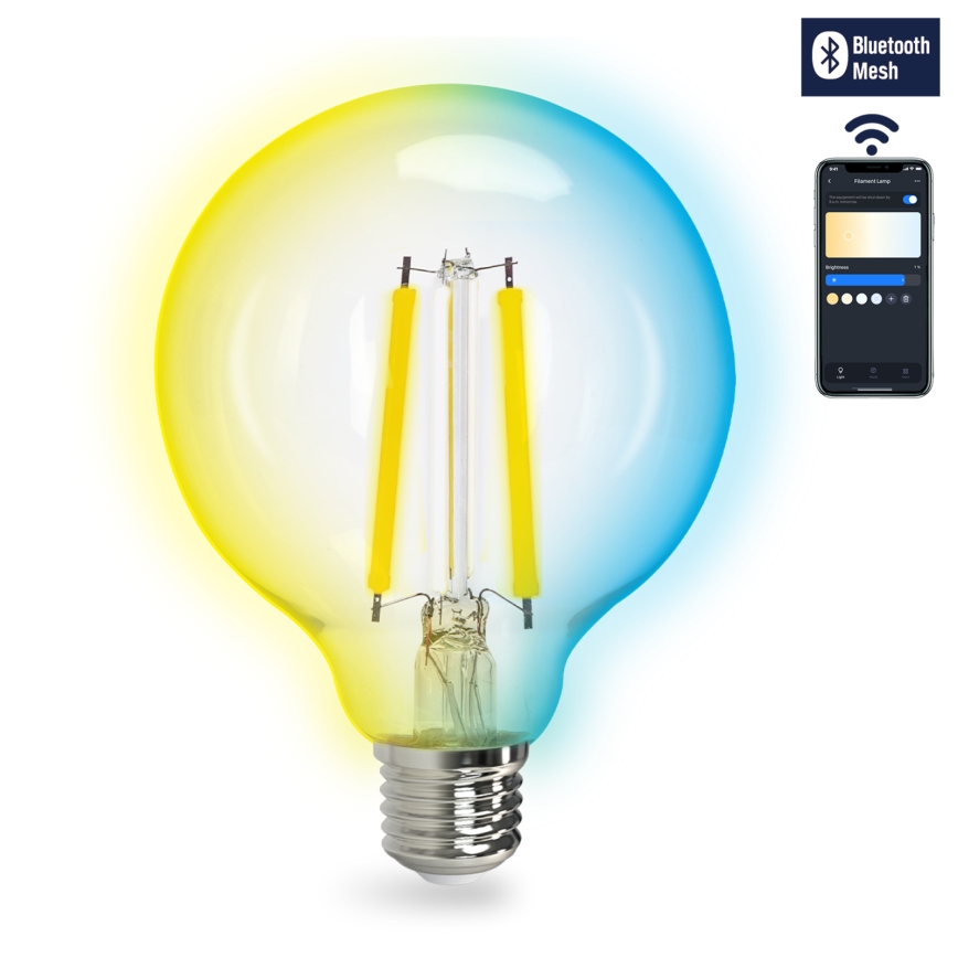 LED Stmievateľná žiarovka FILAMENT MESH Smart G95 E27/6W/230V 2700-6500K - Aigostar
