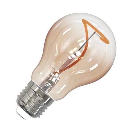 LED Žiarovka FILAMENT SHAPE A60 E27/4W/230V 1800K hnedá