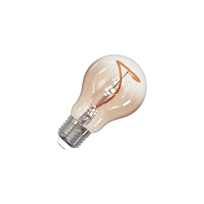 LED Žiarovka FILAMENT SHAPE A60 E27/4W/230V 1800K hnedá