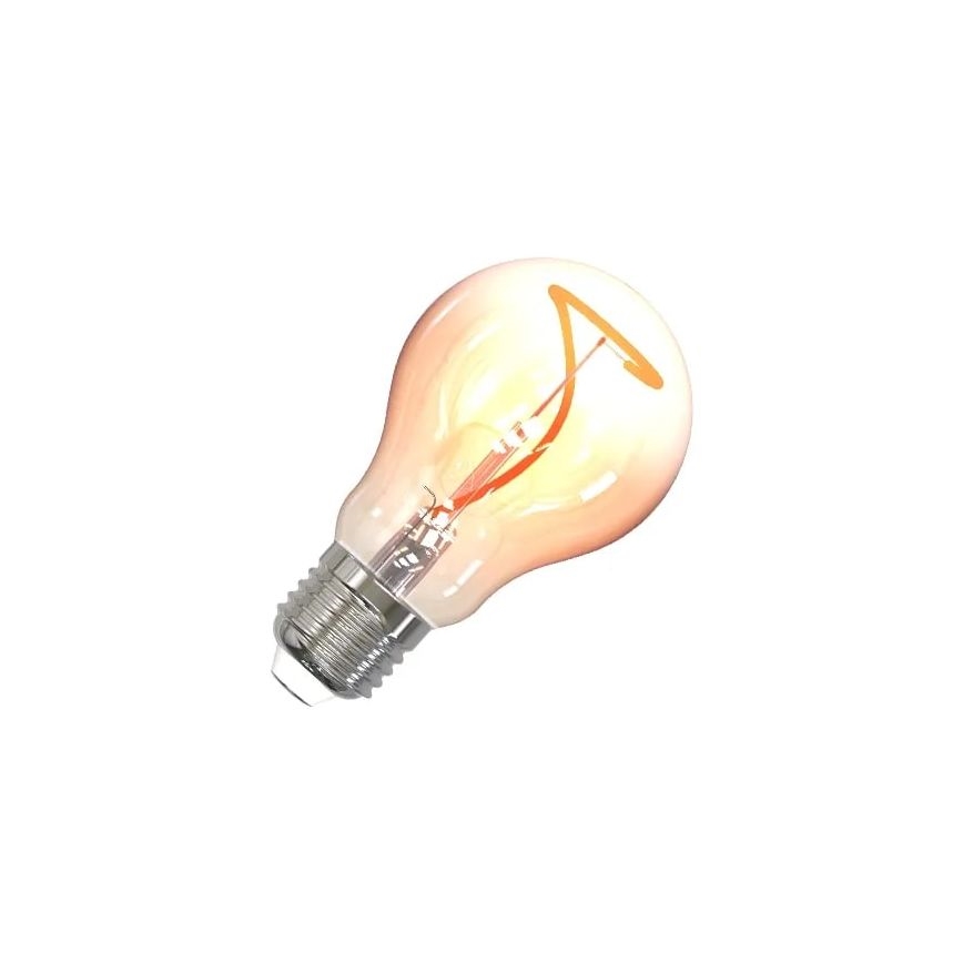 LED Žiarovka FILAMENT SHAPE A60 E27/4W/230V 1800K hnedá