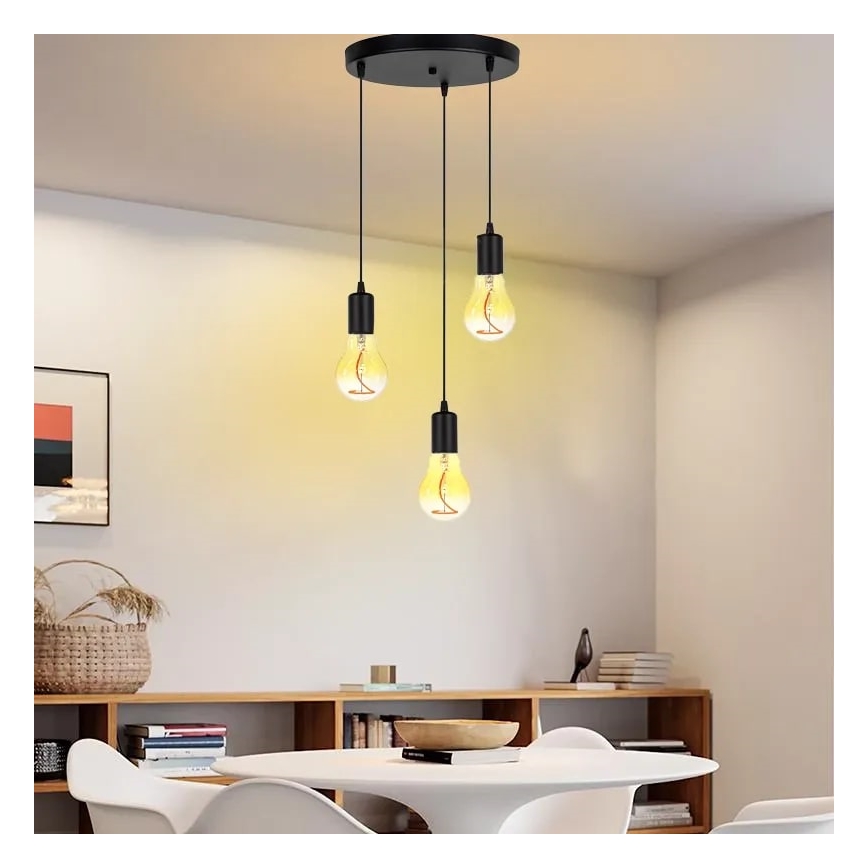 LED Žiarovka FILAMENT SHAPE A60 E27/4W/230V 1800K žltá