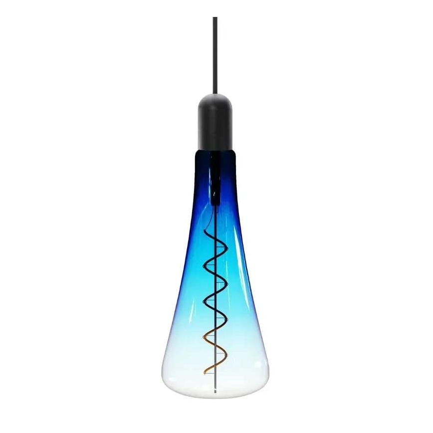 LED Žiarovka FILAMENT SHAPE T110 E27/5W/230V 1800K modrá