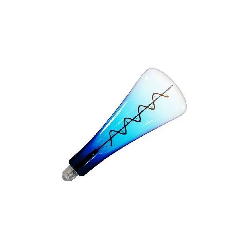 LED Žiarovka FILAMENT SHAPE T110 E27/5W/230V 1800K modrá