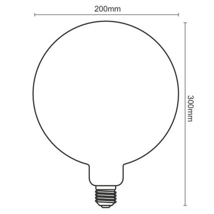 LED Žiarovka FILAMENT SPIRAL VINTAGE G200 E27/4W/230V 2000K