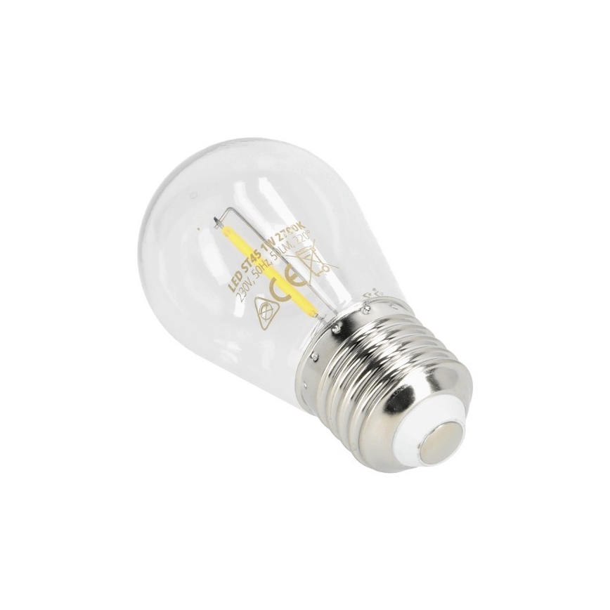 LED Žiarovka FILAMENT ST45 E27/1W/230V 2700K