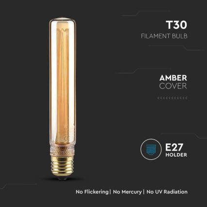 LED Žiarovka FILAMENT T30 E27/2W/230V 1800K Art Edition