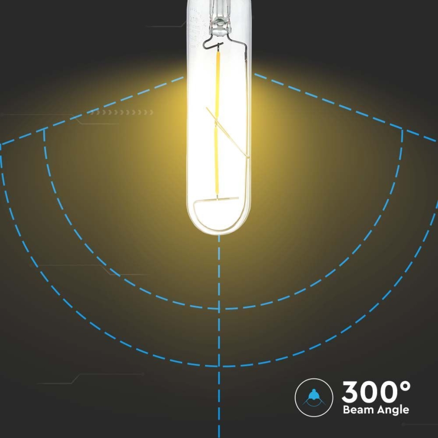 LED Žiarovka FILAMENT T30 E27/2W/230V 3000K
