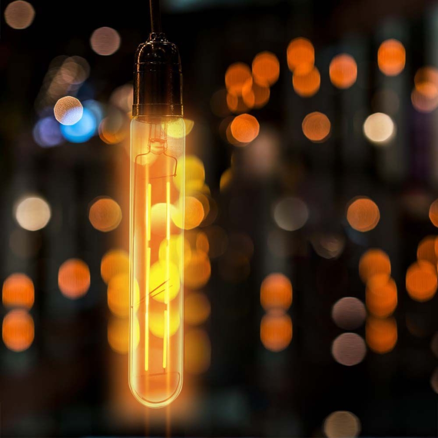 LED Žiarovka FILAMENT T30 E27/6W/230V 2200K