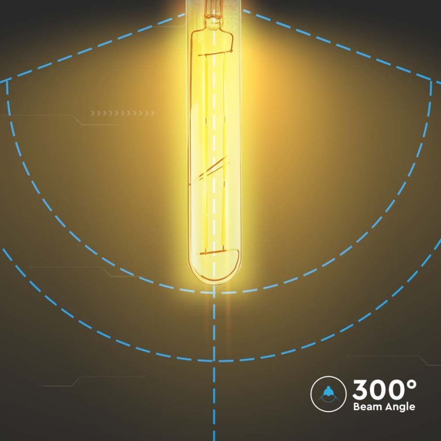 LED Žiarovka FILAMENT T30 E27/6W/230V 2200K