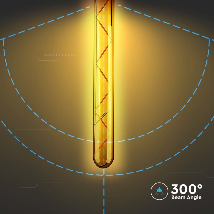 LED Žiarovka FILAMENT T30 E27/7W/230V 2200K