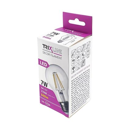 LED Žiarovka FILAMENT VINTAGE A60 E27/7W/230V 2700K
