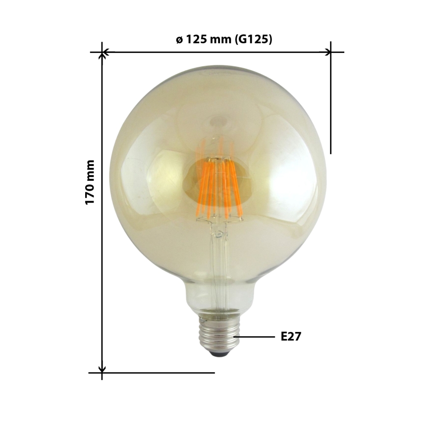 LED Žiarovka FILAMENT VINTAGE E27/10W/230V 2000K