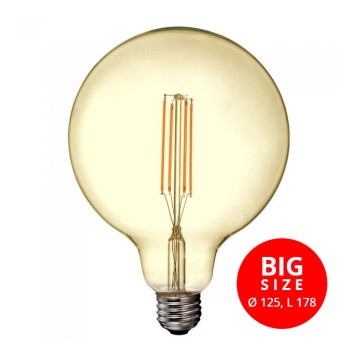 LED Žiarovka FILAMENT VINTAGE G125 E27/12,5W/230V 2200K LED Žiarovka FILAMENT VINTAGE G125 E27/12,5W/230V 2200K