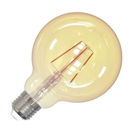 LED Žiarovka FILAMENT VINTAGE G95 E27/4W/230V 2000K