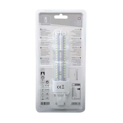 LED Žiarovka G24D-3/12W/230V 6500K - Aigostar