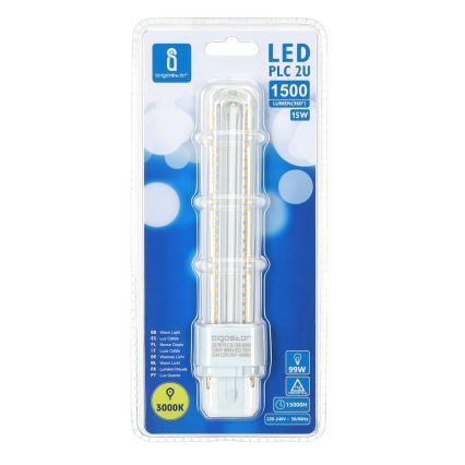 LED Žiarovka G24D-3/15W/230V 3000K - Aigostar