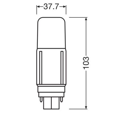 LED Žiarovka G24d/5,5W/230V 3000K - Osram