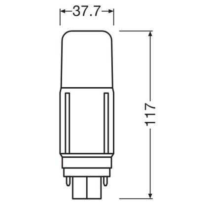 LED Žiarovka G24d/7,5W/230V 4000K - Osram