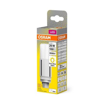 LED Žiarovka G24d/9,5W/230V 3000K - Osram