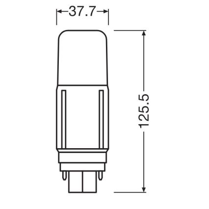LED Žiarovka G24d/9,5W/230V 3000K - Osram