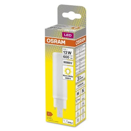 LED Žiarovka G24q-1/6W/230V 3000K - Osram