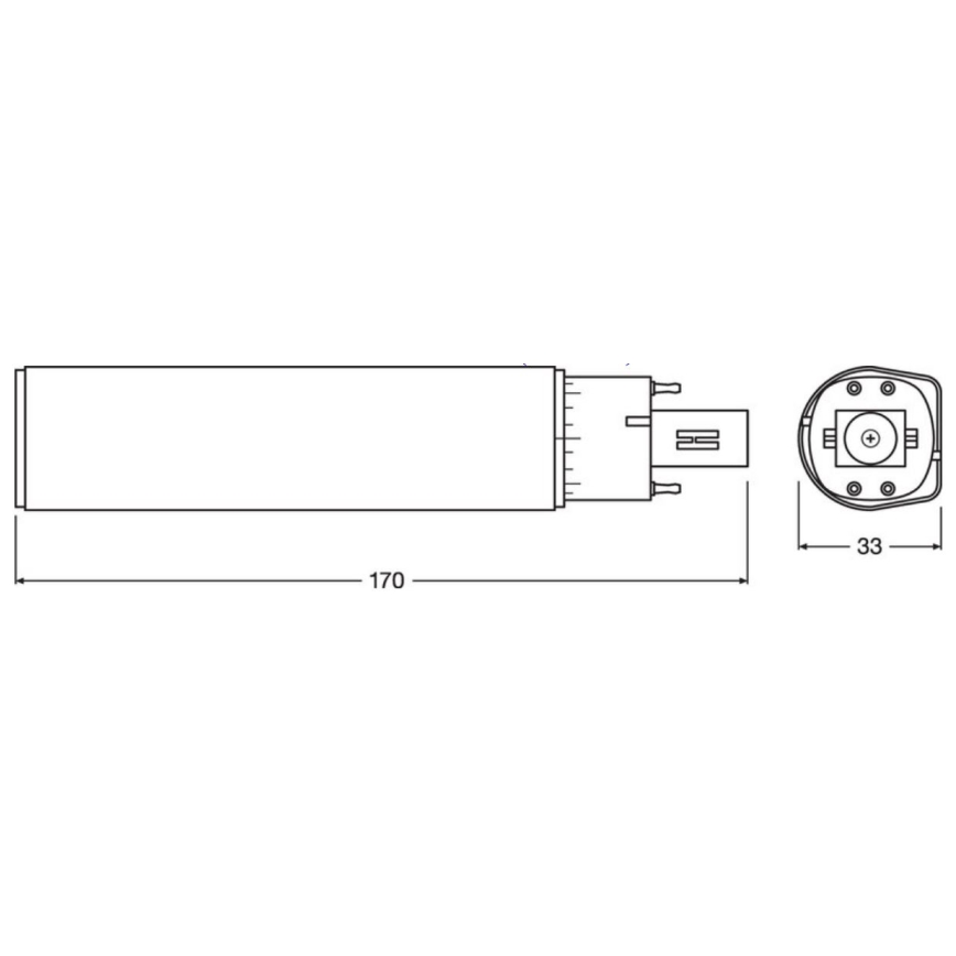 LED Žiarovka G24q-3/10W/230V 3000K - Osram