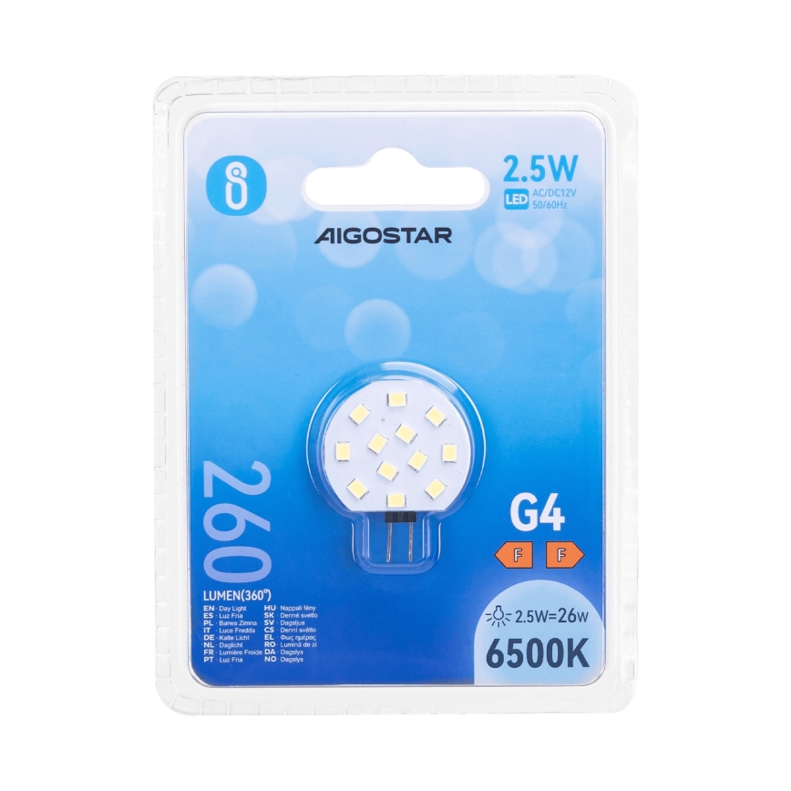 LED Žiarovka G4/2,5W/12V 6500K - Aigostar