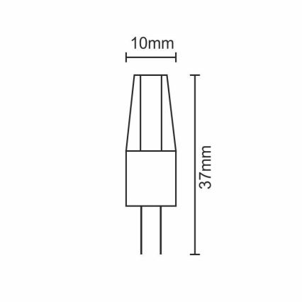 LED Žiarovka G4/2W/12V 2800K