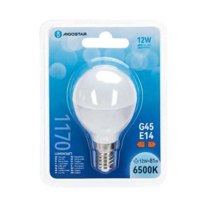 LED žiarovka G45 E14/12W/230V 6500K - Aigostar