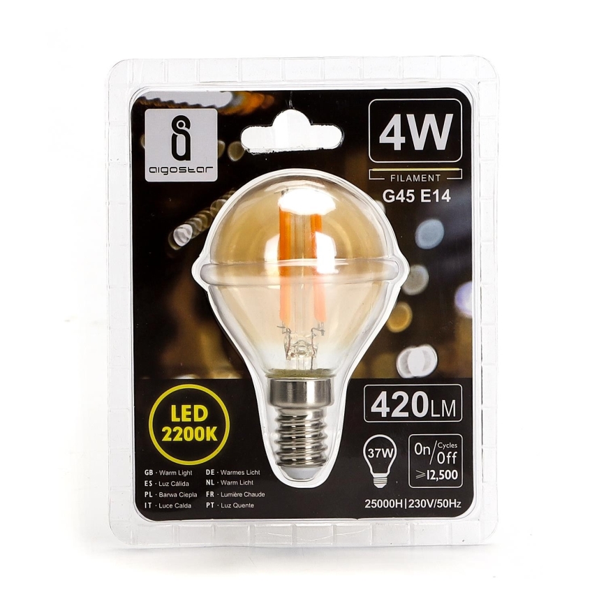LED Žiarovka G45 E14/4W/230V 2200K - Aigostar