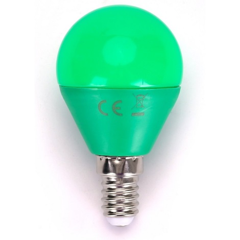 LED Žiarovka G45 E14/4W/230V zelená - Aigostar