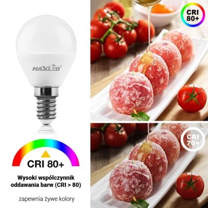 LED Žiarovka G45 E14/7W/230V 4000K